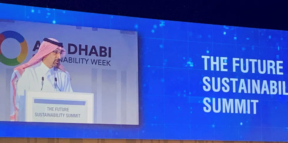 The Saudi Energy Minister at ADSW.