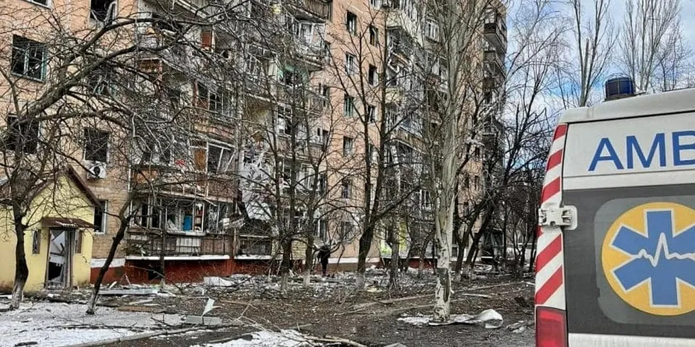 Scenes of destruction in Ukraine where Universal Fish Company is one of the largest seafood processors.