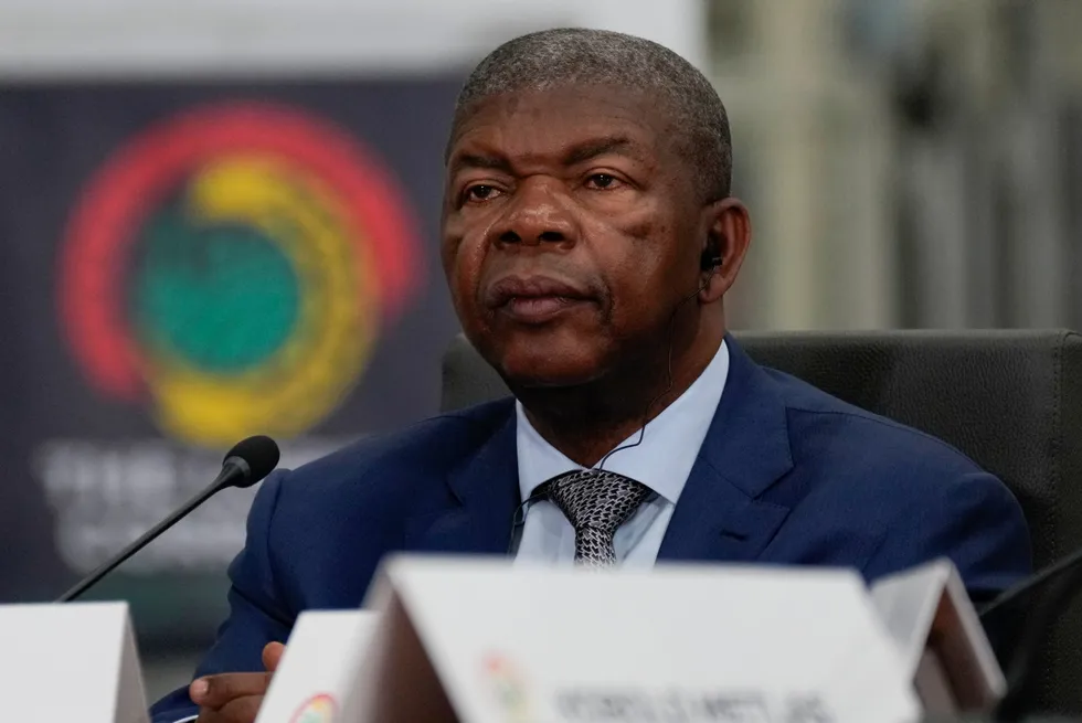Angola President Joao Lourenco.