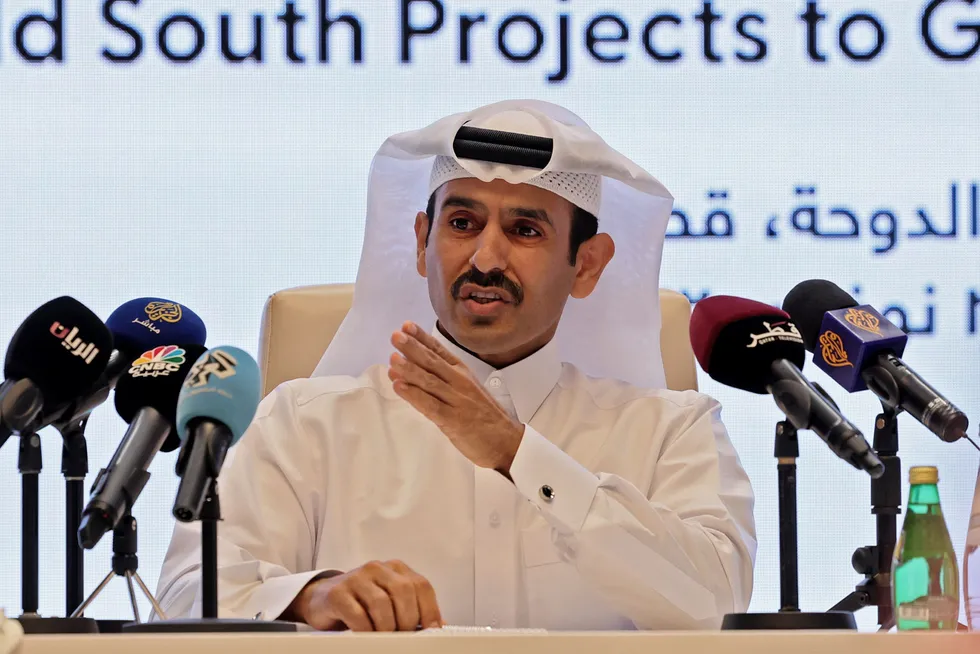 Saad Sherida Al Kaabi, the chief executive of QatarEnergy.