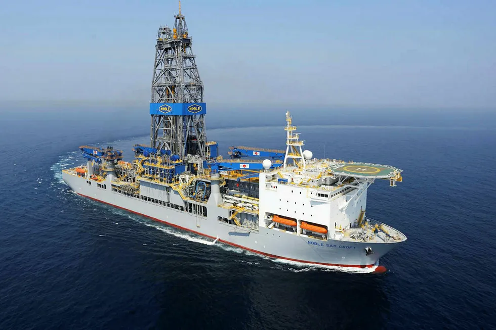 Suriname: drillship Noble Sam Croft