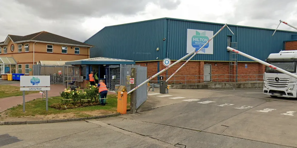 Hilton Seafood UK factory in Grimsby.