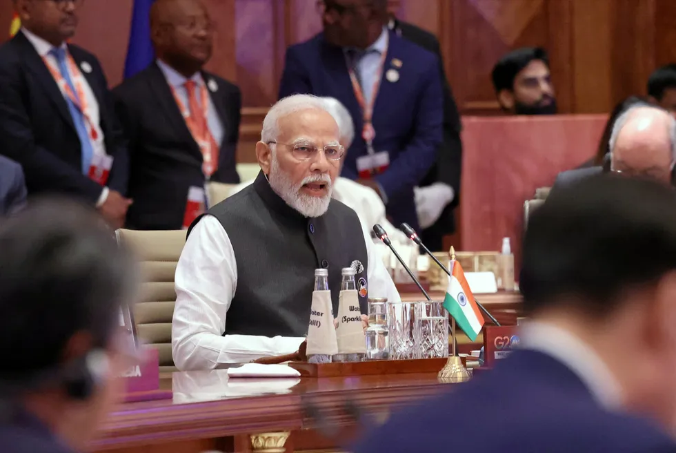 Indian Prime Minister Narendra Modi, who recently won re-election.