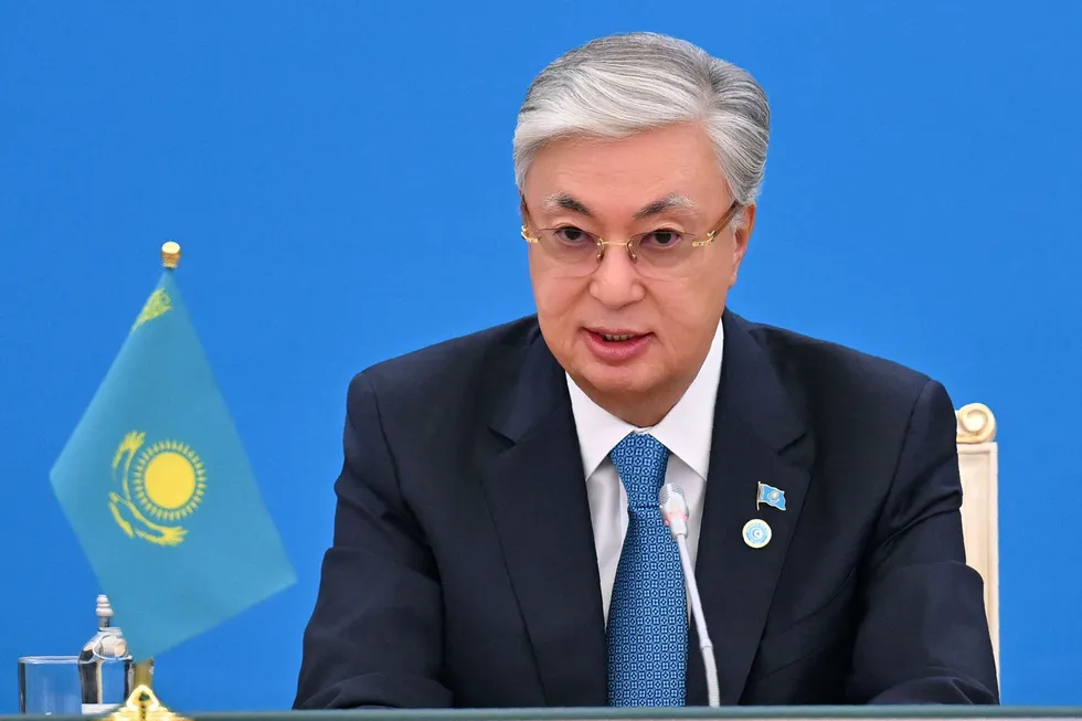 State interests: Kazakhstan President Kassym-Jomart Tokayev.