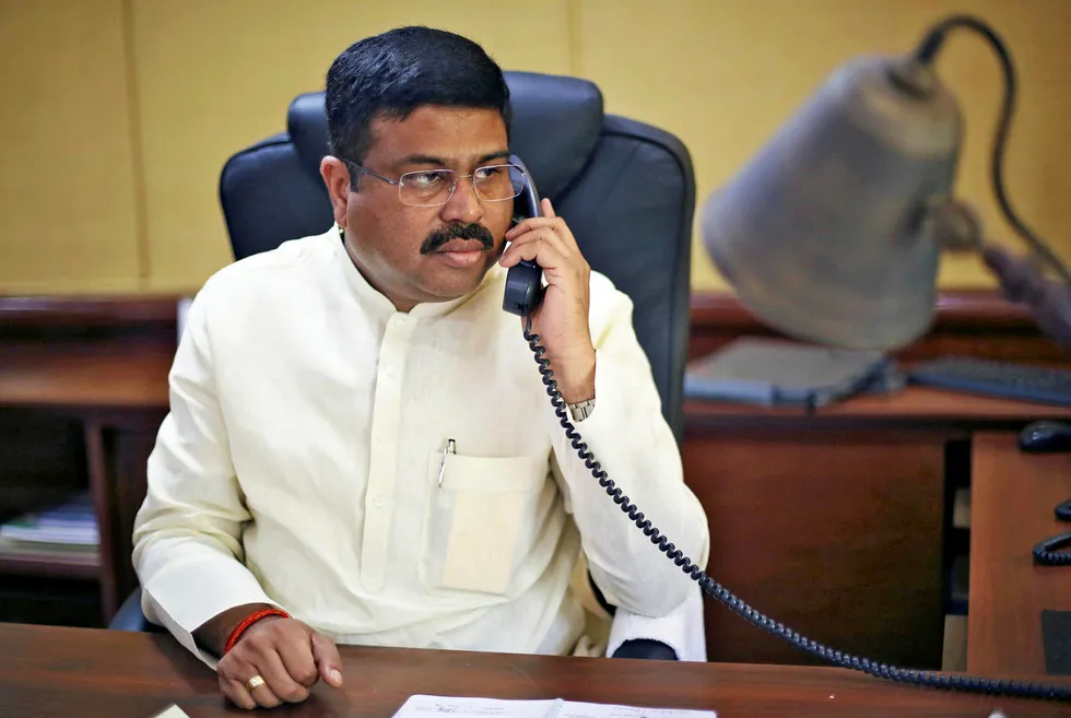 Delay: India's Petroleum Minister Dharmendra Pradhan