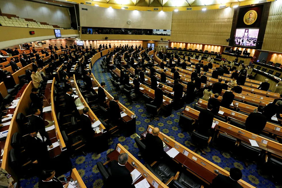 Running the rules: Thailand's Parliament House in Bangkok
