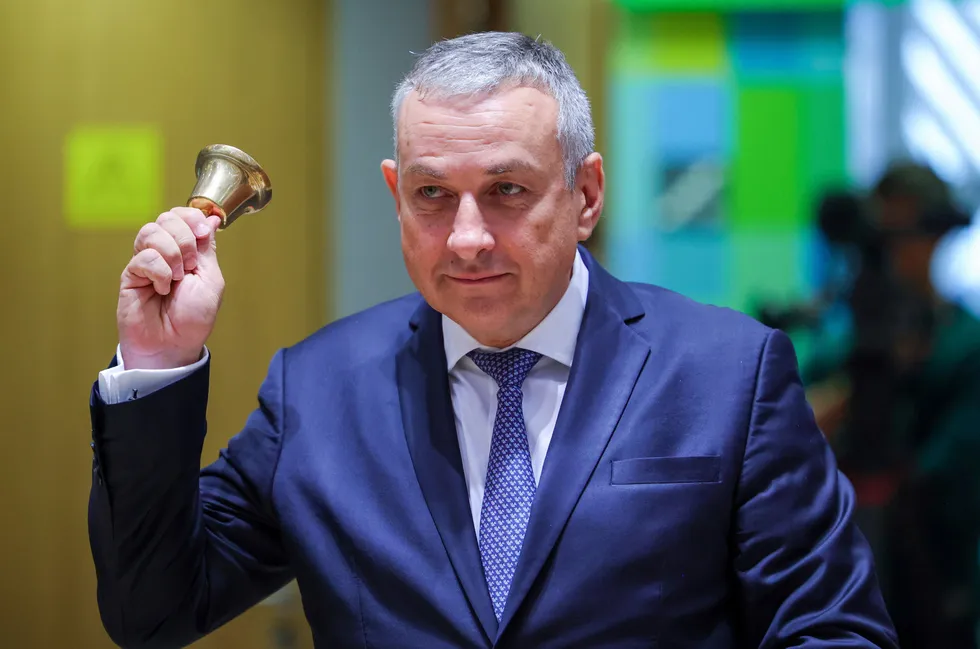Ringing the changes: Czech Industry and Trade Minister Jozef Sikela.