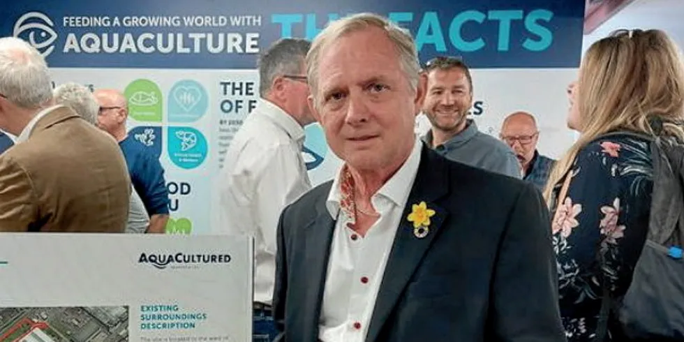 "Today was a major milestone in our journey to establishing a new, responsible and sustainable form of fish farming in the UK," said Mike Berthet.
