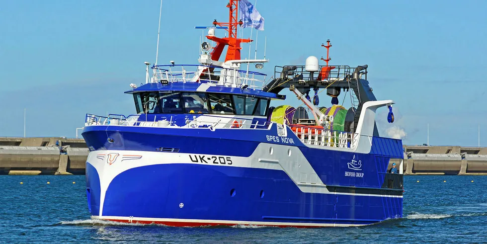 The vessel is named Spes Nova by Director of Fisheries and Rural Affairs at the Ministry of Agriculture, Nature and Food Quality for the Netherlands Nanou Beekman.