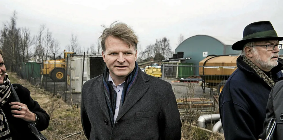 Nordic Aquafarms President Erik Heim has been working to begin construction of a massive, land-based salmon farm in Maine. That process is nearly complete, according to the company.
