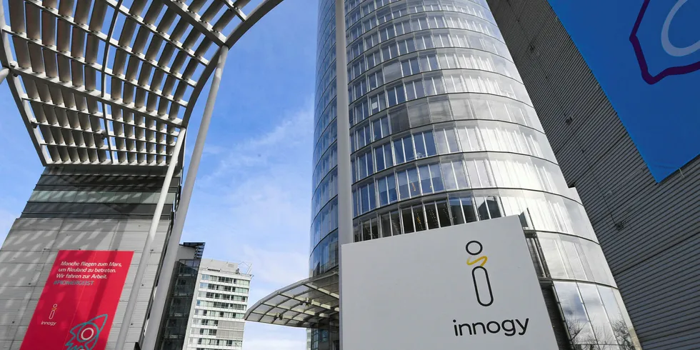 The headquarter building of the German energy company innogy SE.