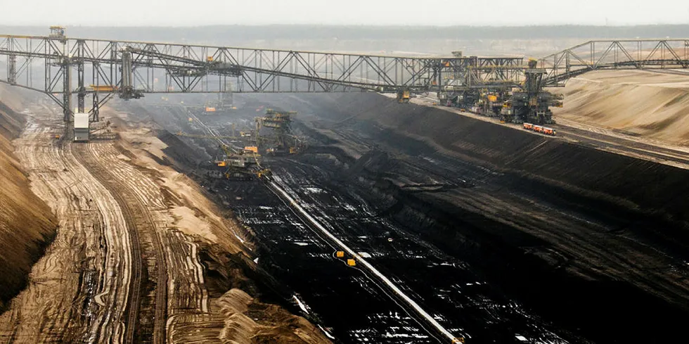 Open lignite pit in Jänschwalde, Eastern Germany