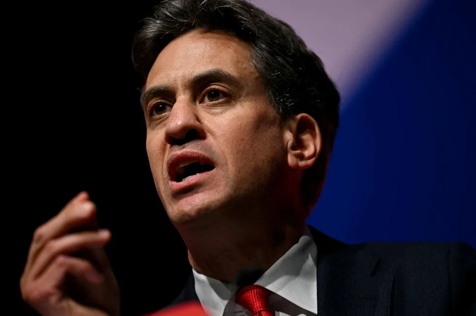 UK Energy Secretary Ed Miliband.
