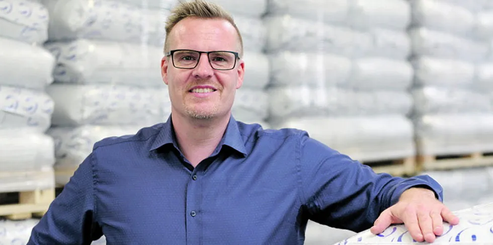 Half of Biomar's aquaculture feed products at its Brande facility will contain algae, according to Biomar Baltics Managing Director Anders Brandt-Clausen.