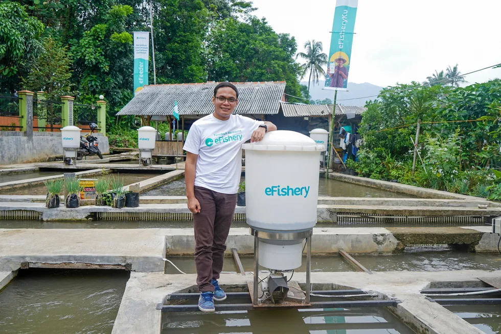 Gibran Huzaifah, co-founder of eFishery.