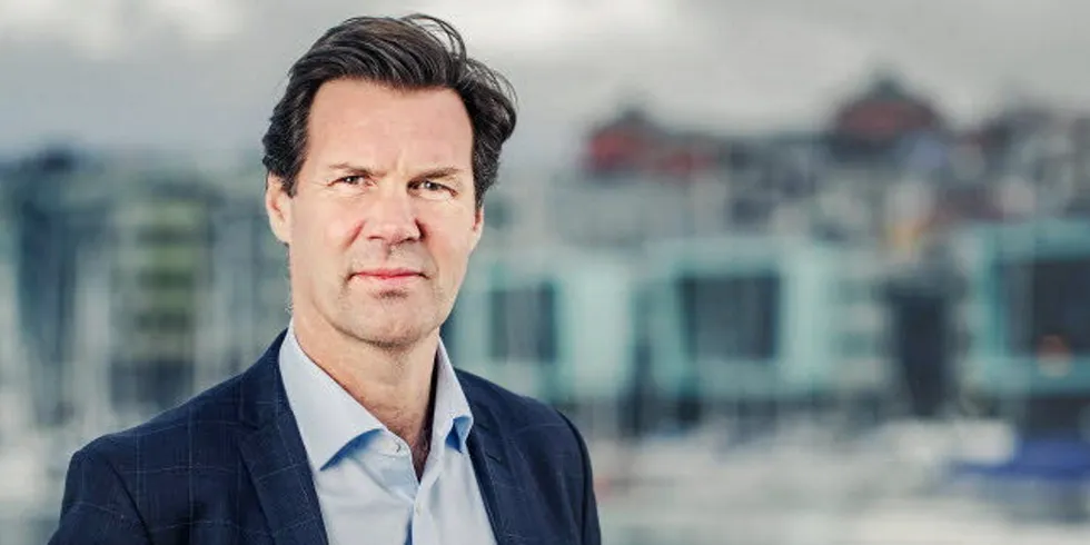 Leroy Seafood CEO Henning Beltestad.