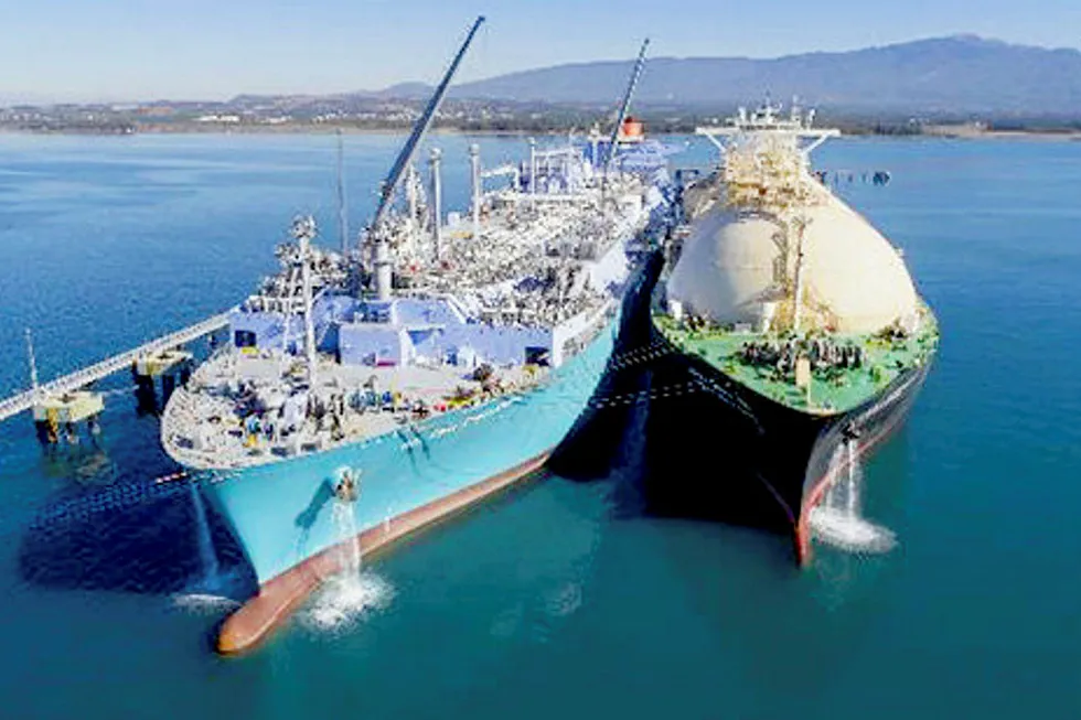 In operation: the MOL Challenger FSRU at the Hong Kong LNG terminal