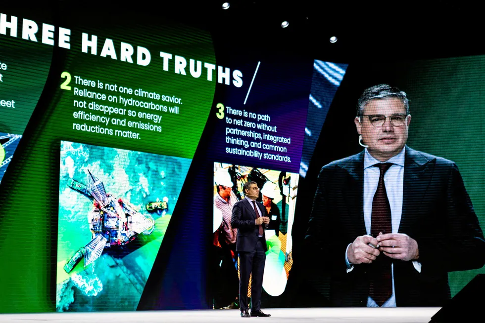 Award: Baker Hughes chief executive Lorenzo Simonelli.