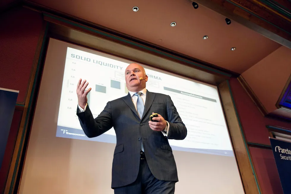 India potential: Transocean chief executive Jeremy Thigpen.