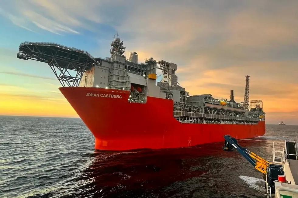 The 313-metre-long FPSO at the Johan Castberg field in Norway's Barents Sea