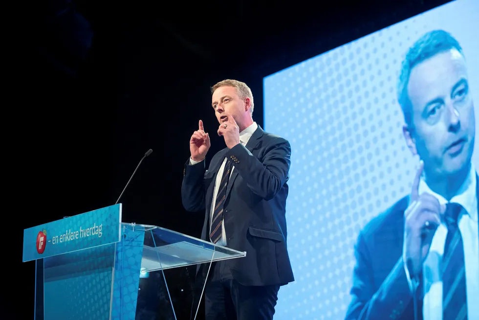 Preference: Norway's Energy Minister Terje Soviknes