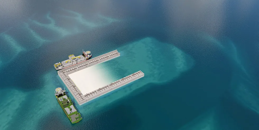 . Elia DEME Jan de Nul energy island Belgium.
