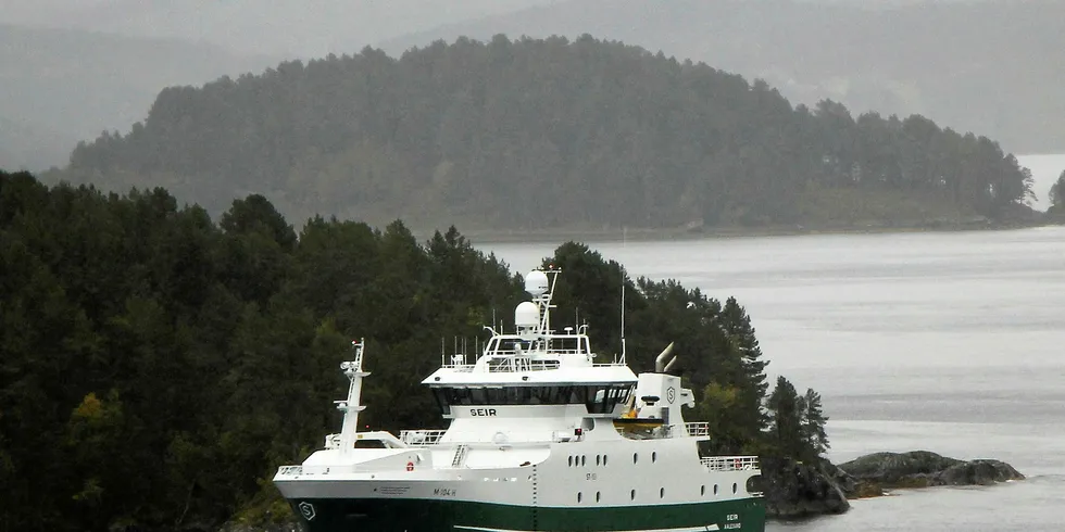 The new Seir on its way to Aalesund.