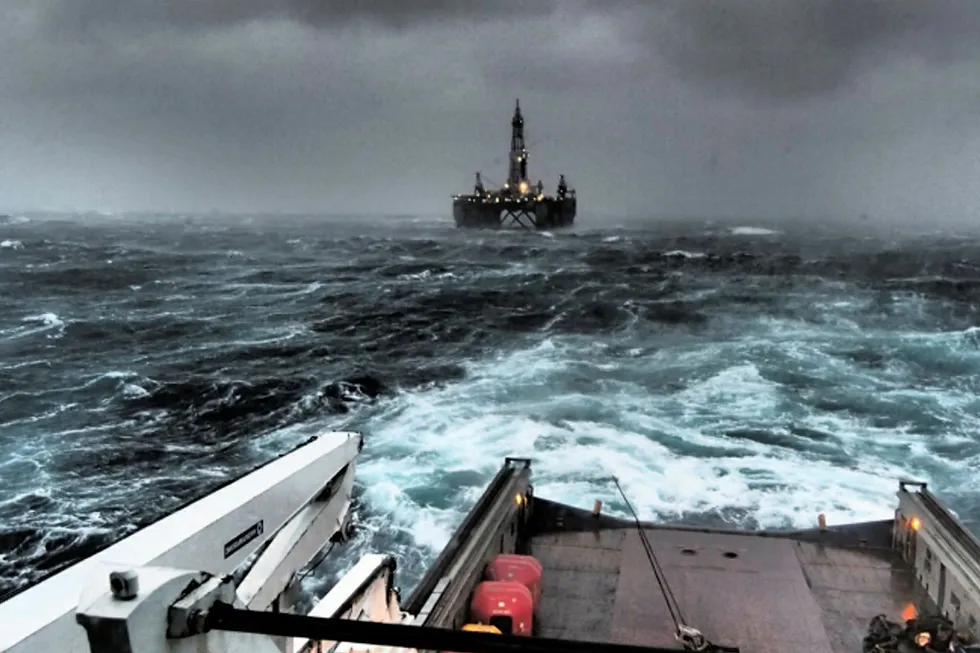 Winter work: in North Sea for Standard