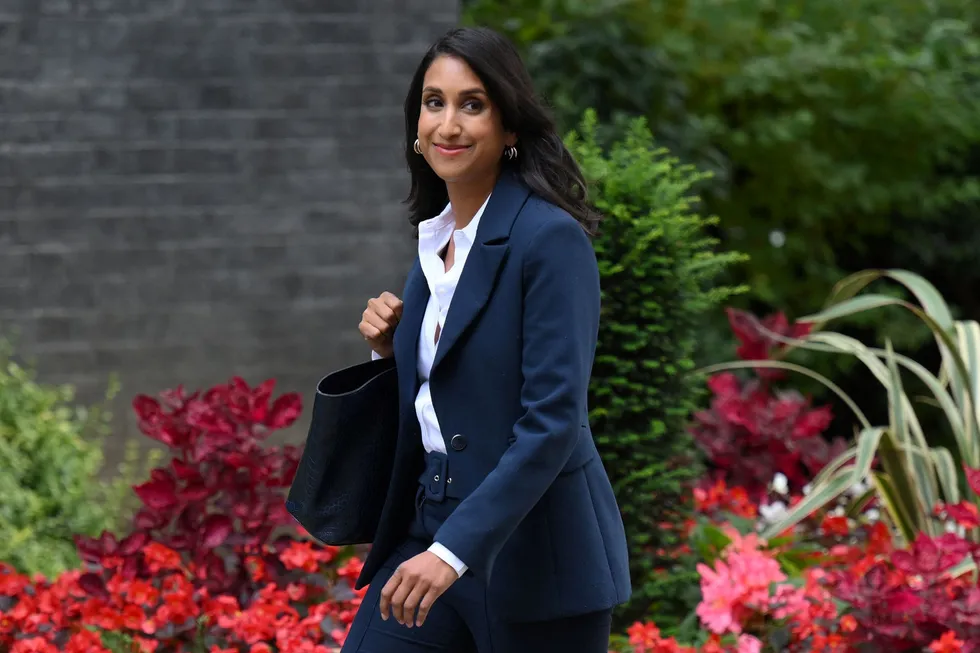 New role: The UK’s new Energy Security & Net Zero Secretary Claire Coutinho leaves 10 Downing Street on Thursday.