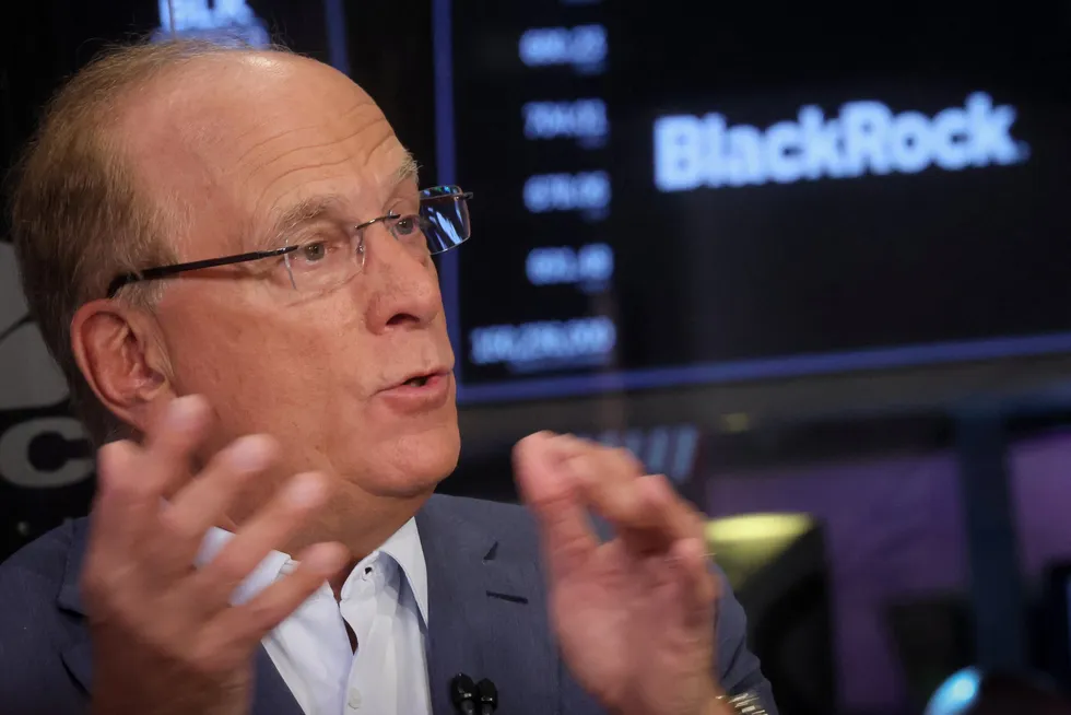 BlckRock chief executive Larry Fink.