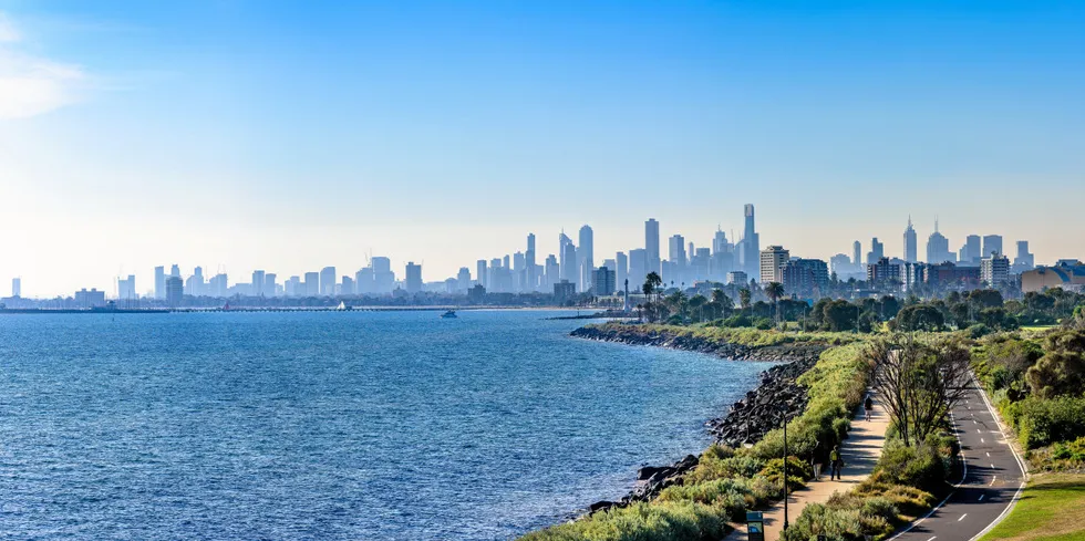 The city of Melbourne, Victoria.