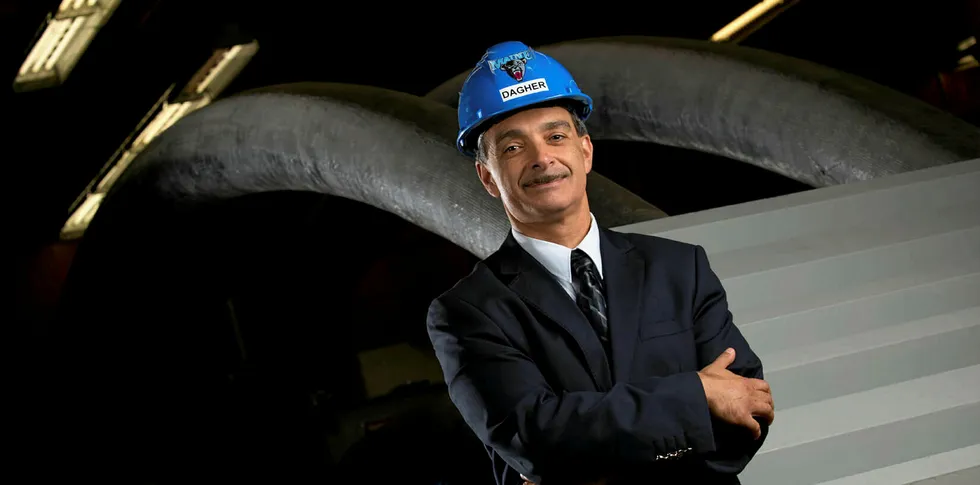 Habib Dagher, executive director of the University of Maine’s Advanced Structures and Composites Center