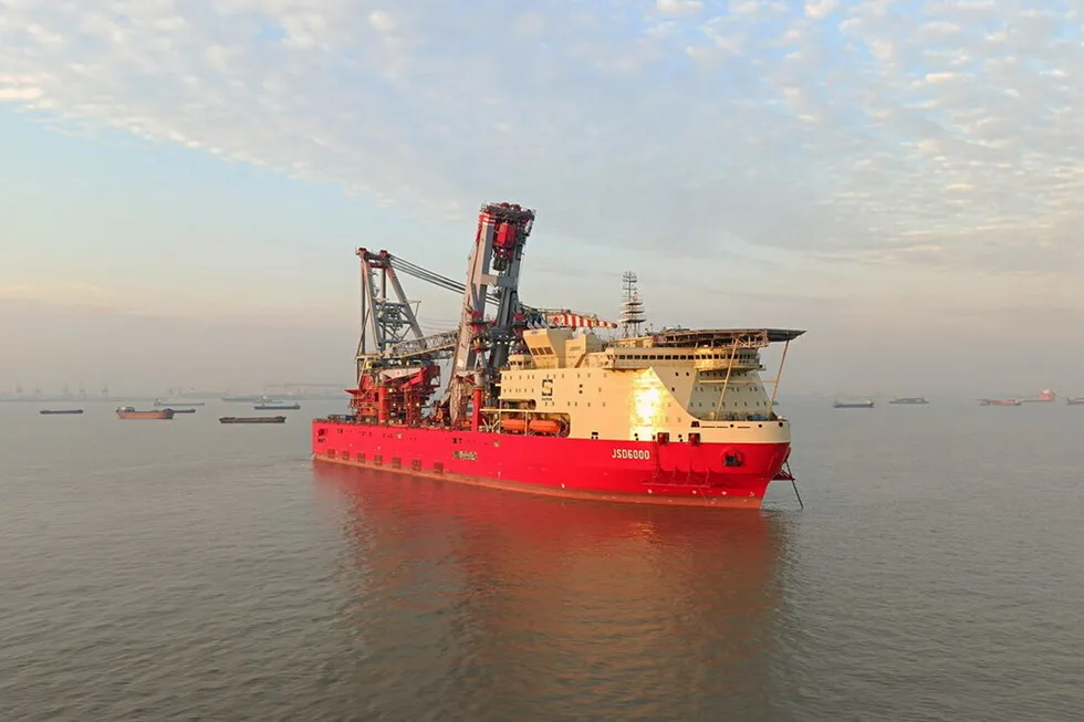 The JSD 6000 pipelay vessel completed sea trials in December 2023.