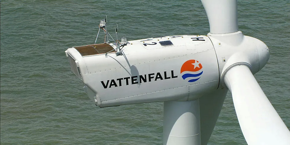 Vattenfall turbine off the UK.