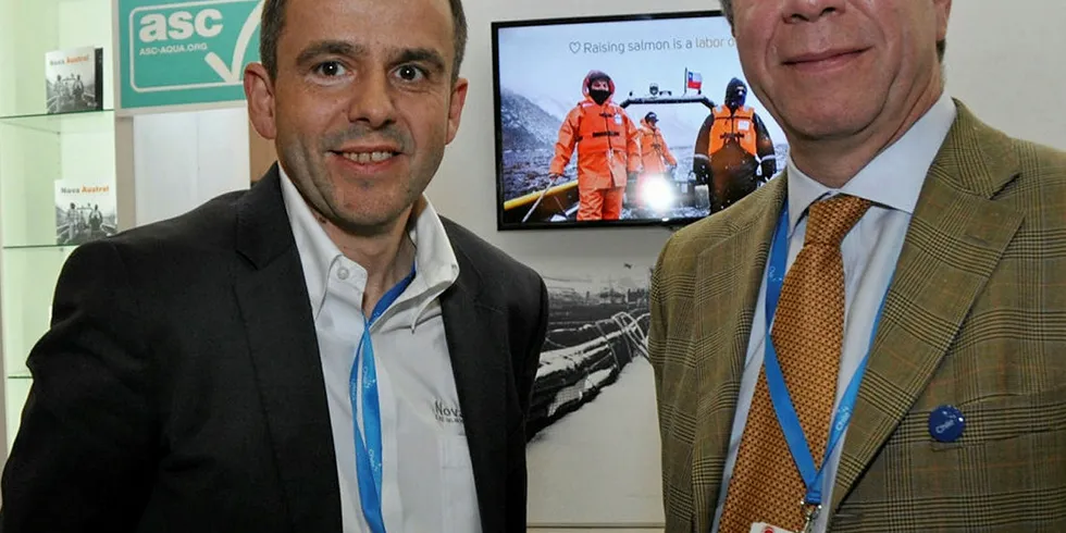Nova Austral executives Yngve Myhre (left) and Nicos Nicolaides.