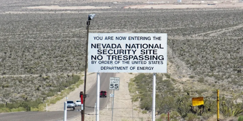 Mushroom clouds from tests at the Nevada National Security Site used to be visible from Las Vegas, over 100 kilometres away.