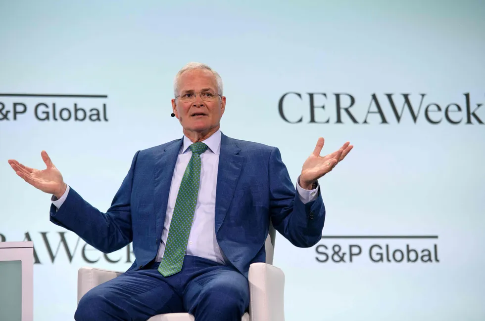 Drilling deep: ExxonMobil chief executive Darren Woods