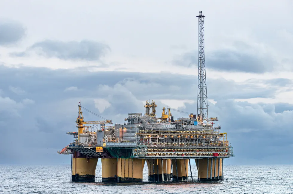 Equinor's Aasgard B offshore platform, Norway