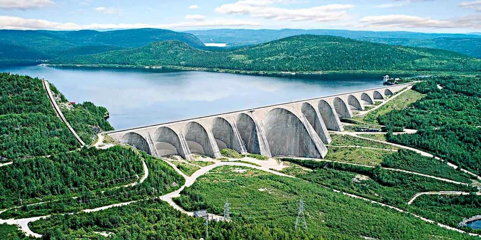 . Hydro-Québec's Daniel-Johnson dam in the Côte-Nord region.