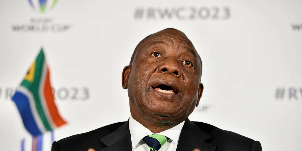 South Africa's President Cyril Ramaphosa.