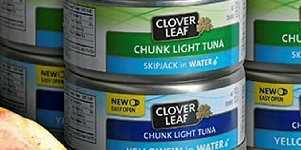 Bumble Bee Foods-owned Clover Leaf Seafoods Co is part of the email discussion.