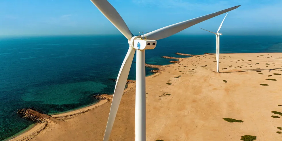 Goldwind turbines at Sir Bani Yas.