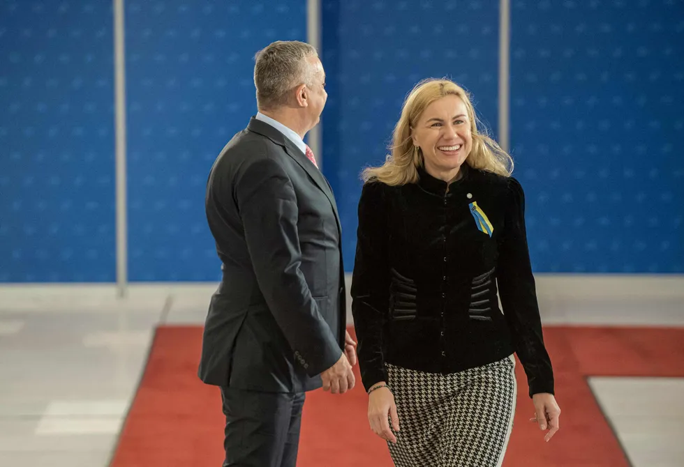 Price talks: European Energy Commissioner Kadri Simson arrives for meeting of EU energy ministers in Prague this week
