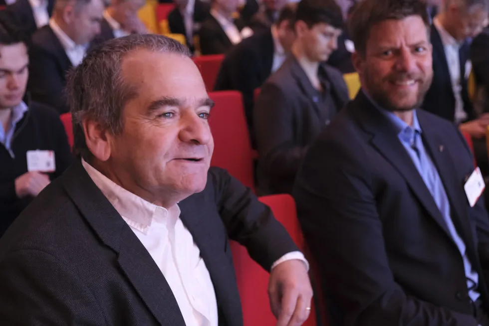 Atlantic Sapphire CEO Pedro Courard (left) and Deputy CEO and CFO Gunnar Aasbo-Skinderhaug.