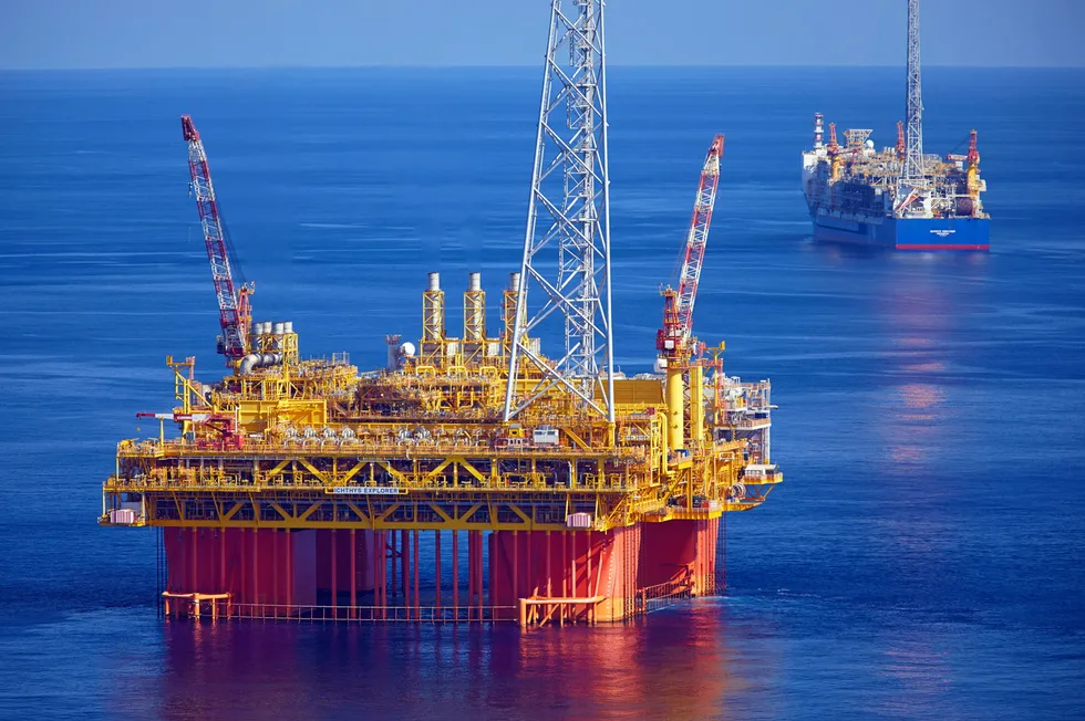 The offshore platform and FPSO that service the Ichthys project