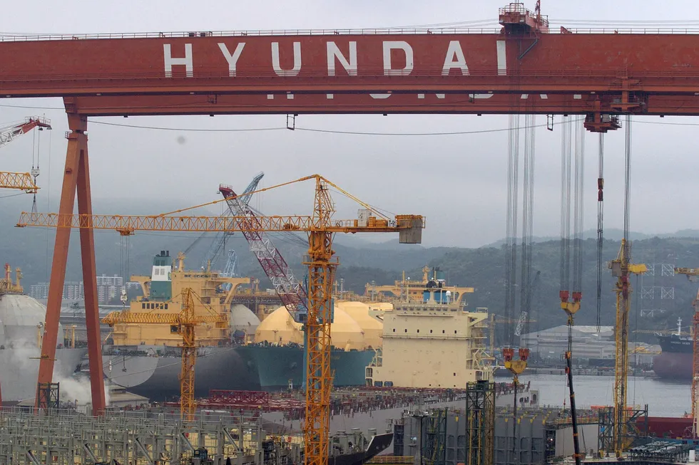 Improvements promised: Hyundai Heavy Industries' yard in Ulsan