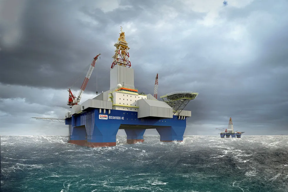 Model approach: GustoMSC's Ocean1600 and Ocean850 harsh-environment semisub designs