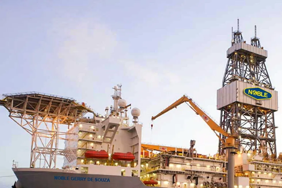 Drilling: the Noble Corporation drillship Noble Gerry de Souza