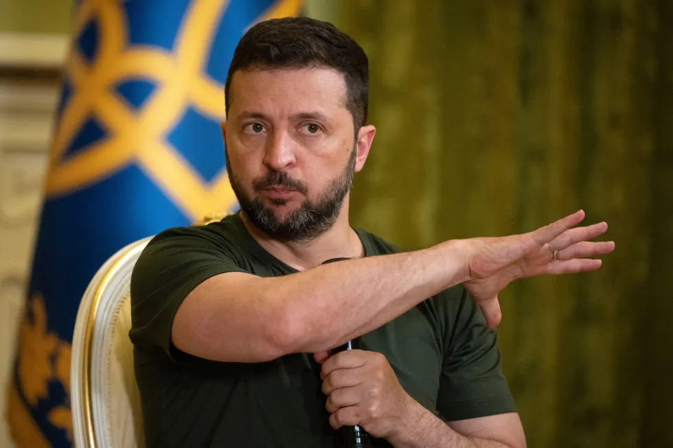 Decision time: Ukrainian President Volodymyr Zelensky.
