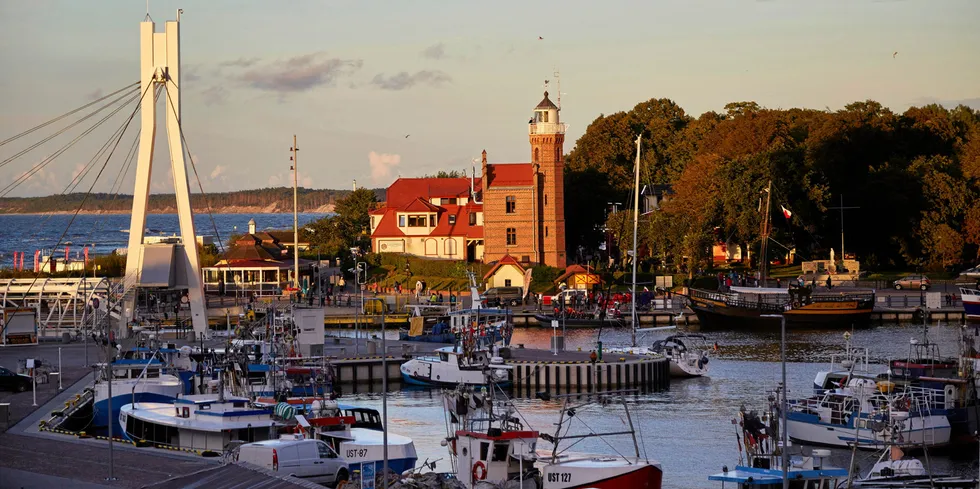 Baltic Sea port of Ustka, Poland